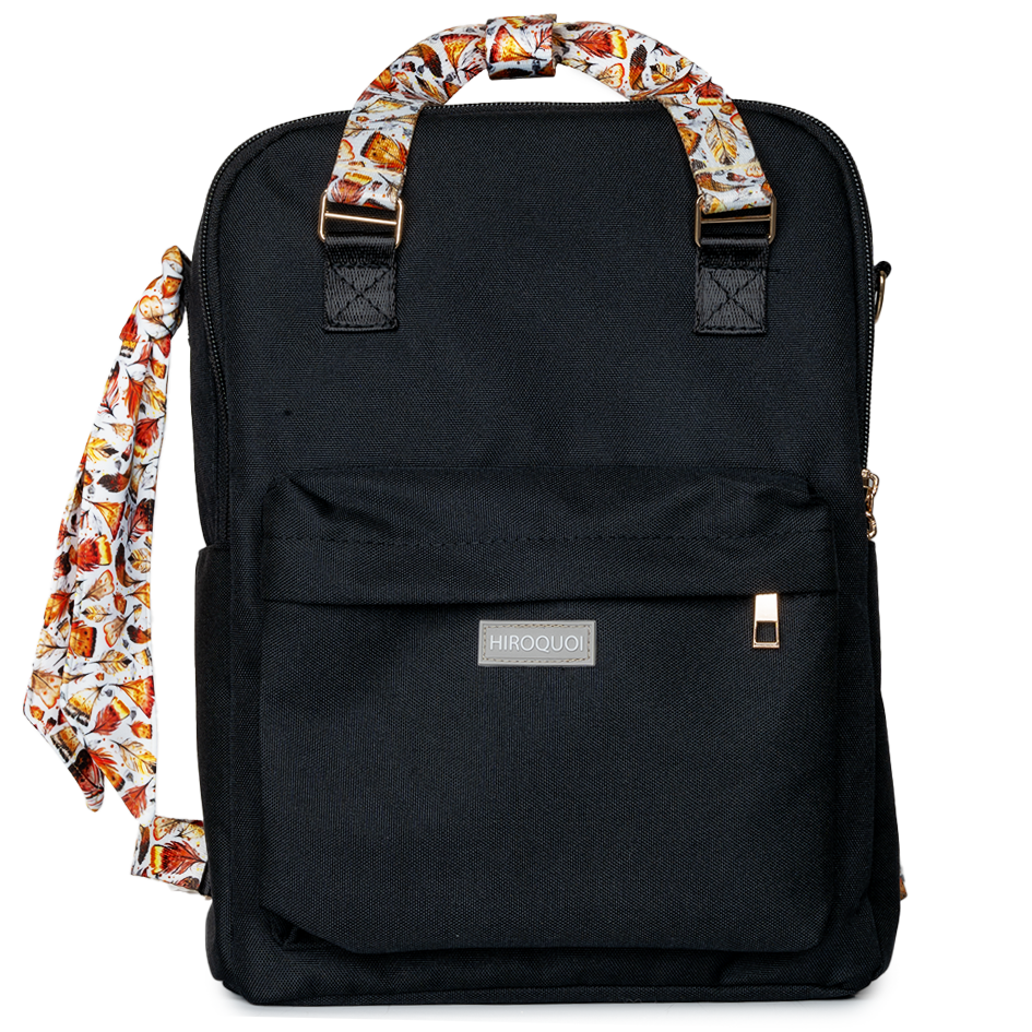 Sac à dos noir (motif au choix)
