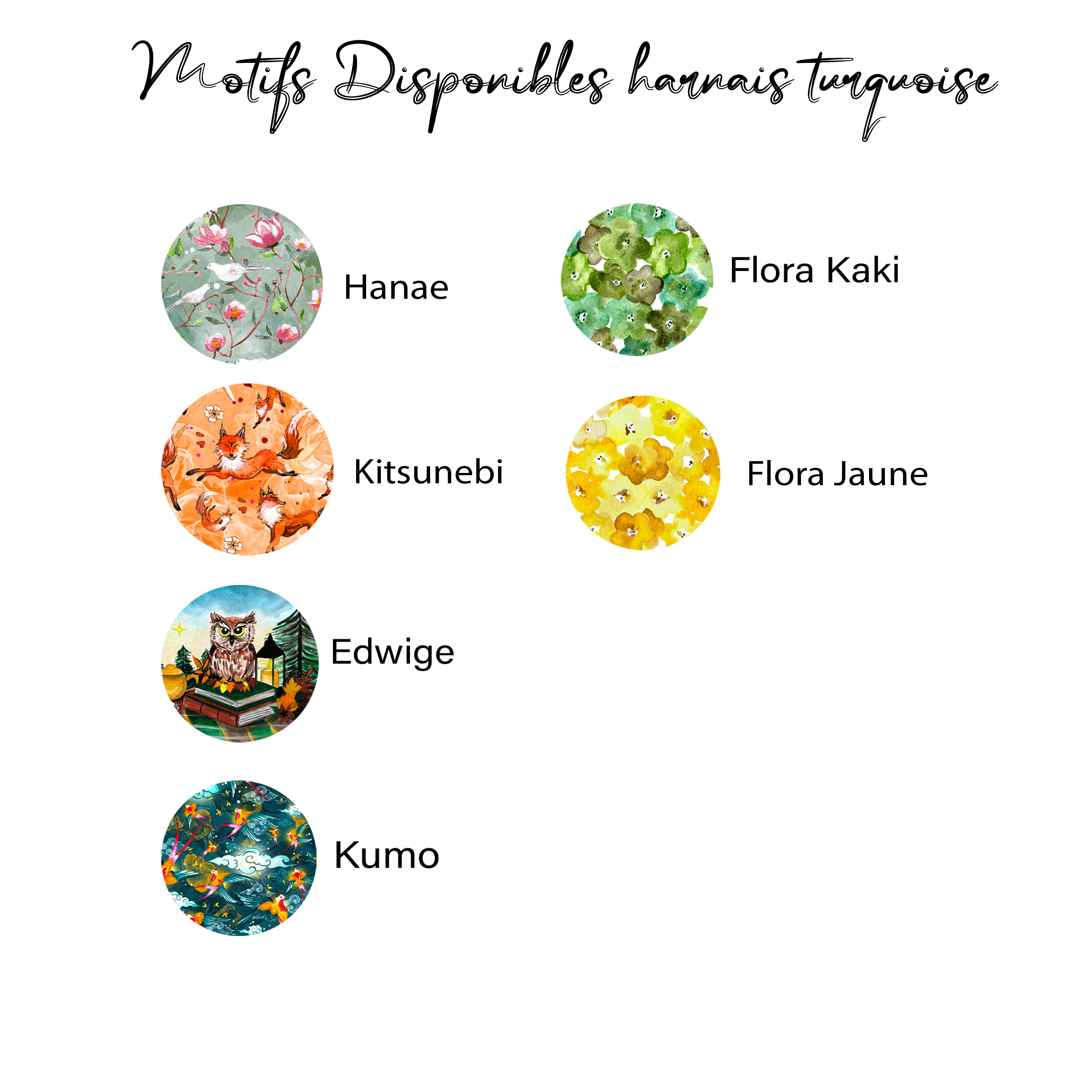 Harnais vert d'eau/turquoise