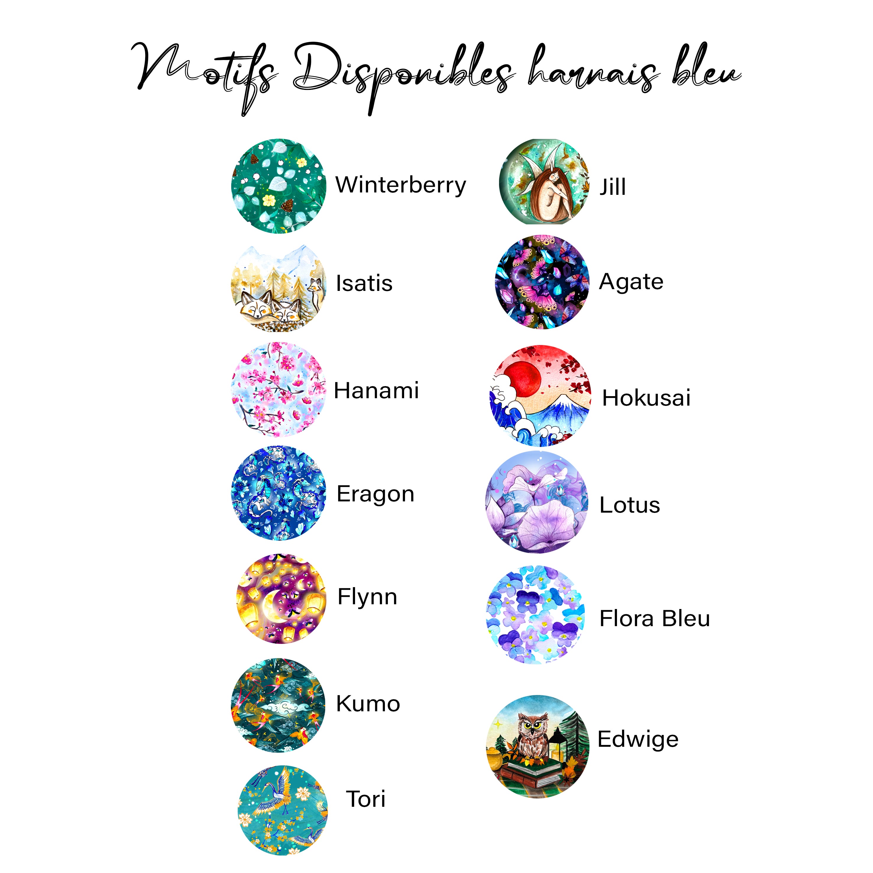 Harnais bleu foncé/bleu clair